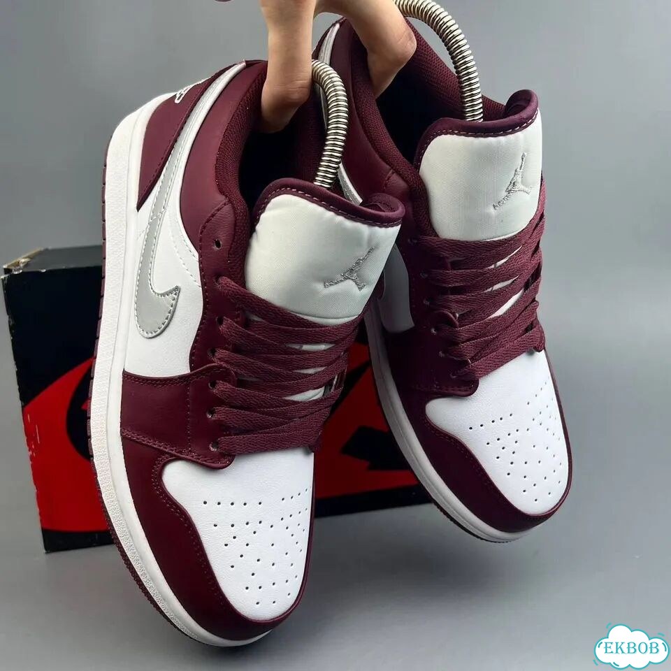 Nike Jordan 1 Low Red White фото 6