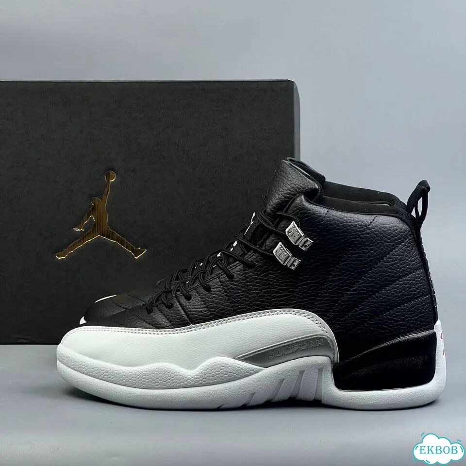 Nike Jordan 12 Black White фото 1