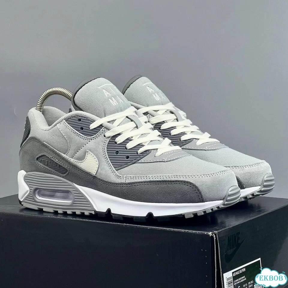 Nike Air Max 90 Grey White фото 4
