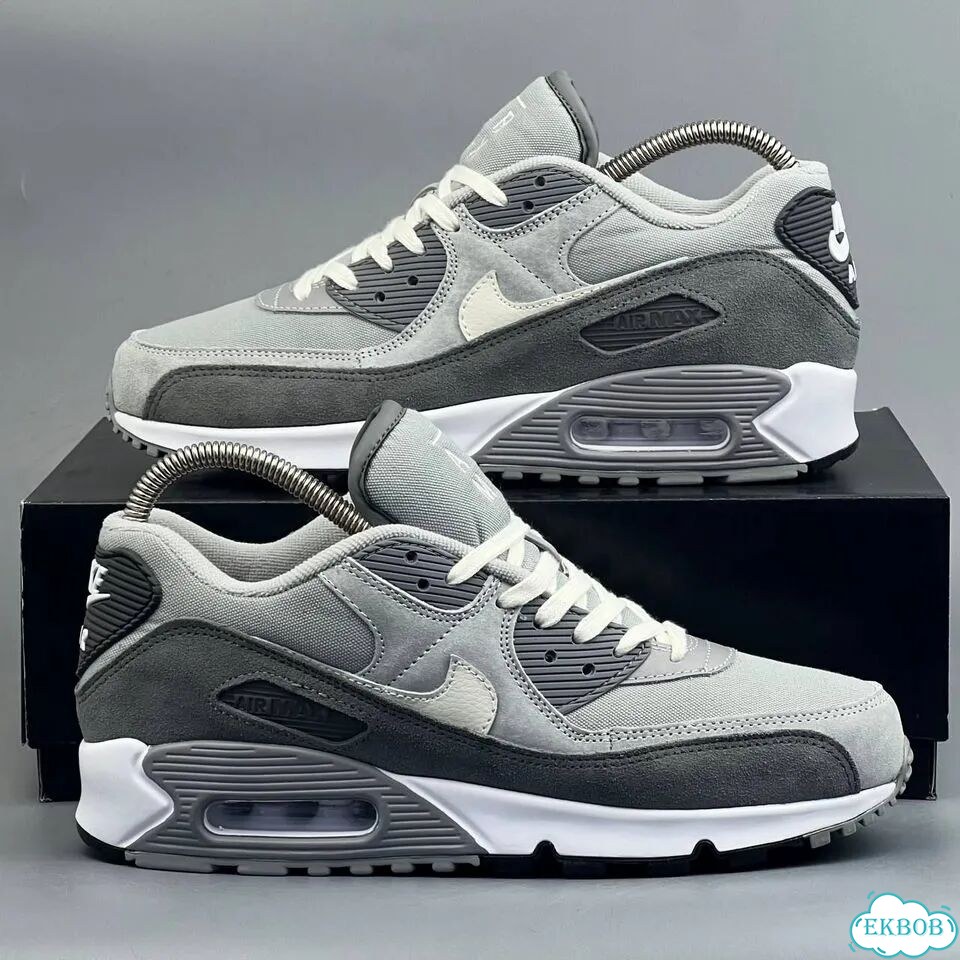 Nike Air Max 90 Grey White фото 5