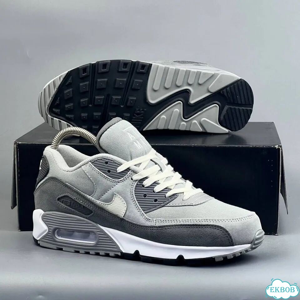 Nike Air Max 90 Grey White фото 8