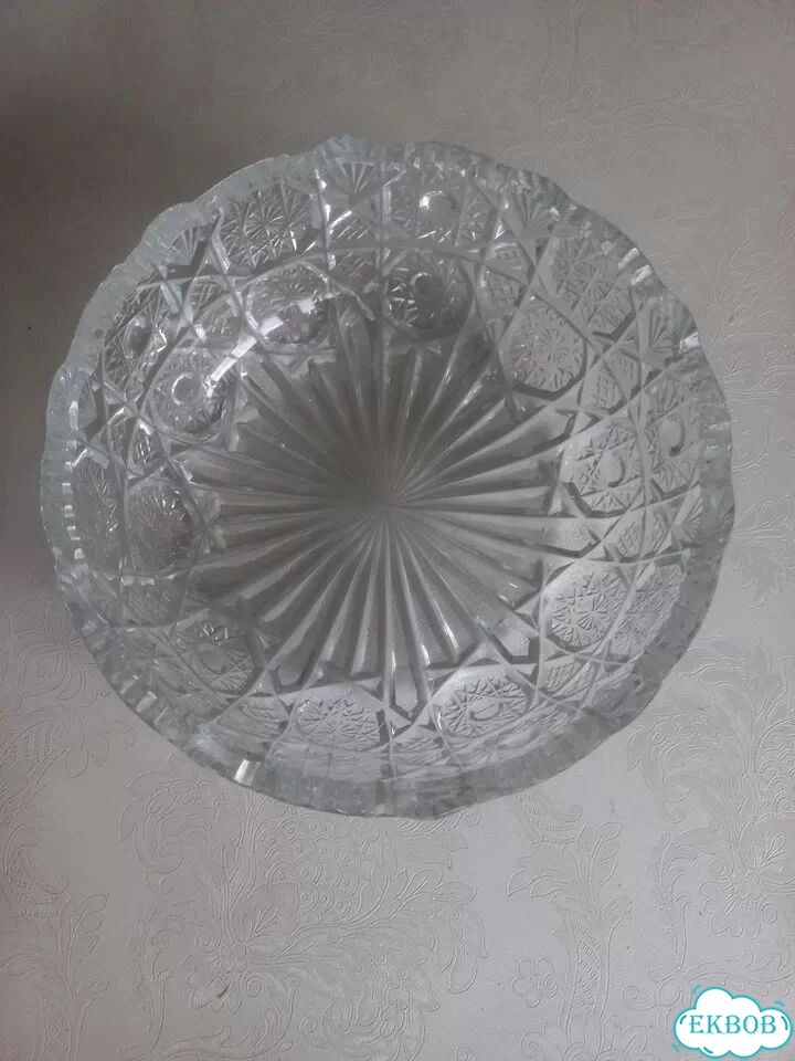 Фруктовница хрустальная СССР фото 2