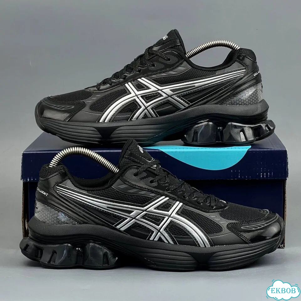 Asics Gel Kinetic Fluent Black Silver фото 2