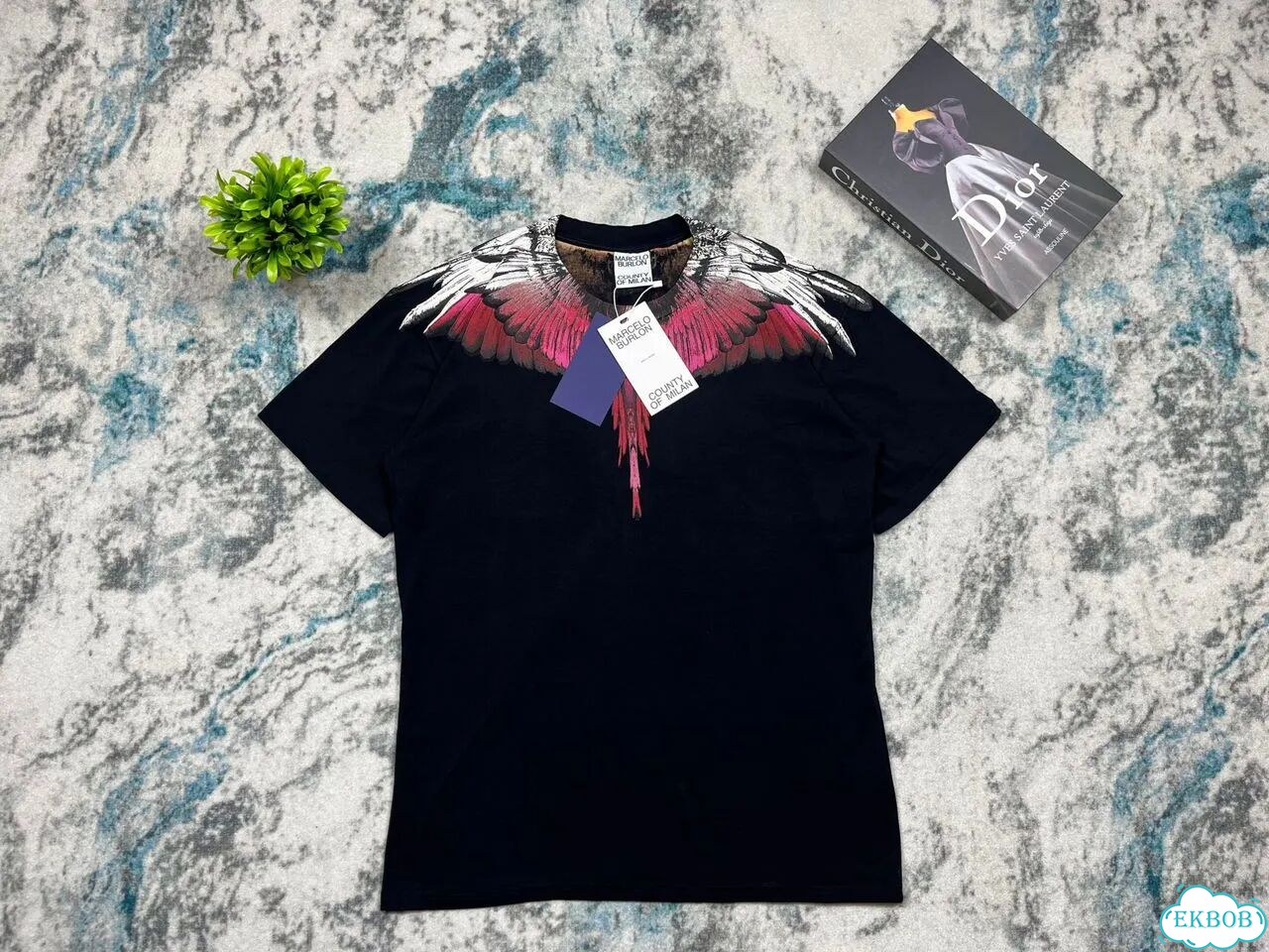 Футболка Marcelo Burlon черная фото 3
