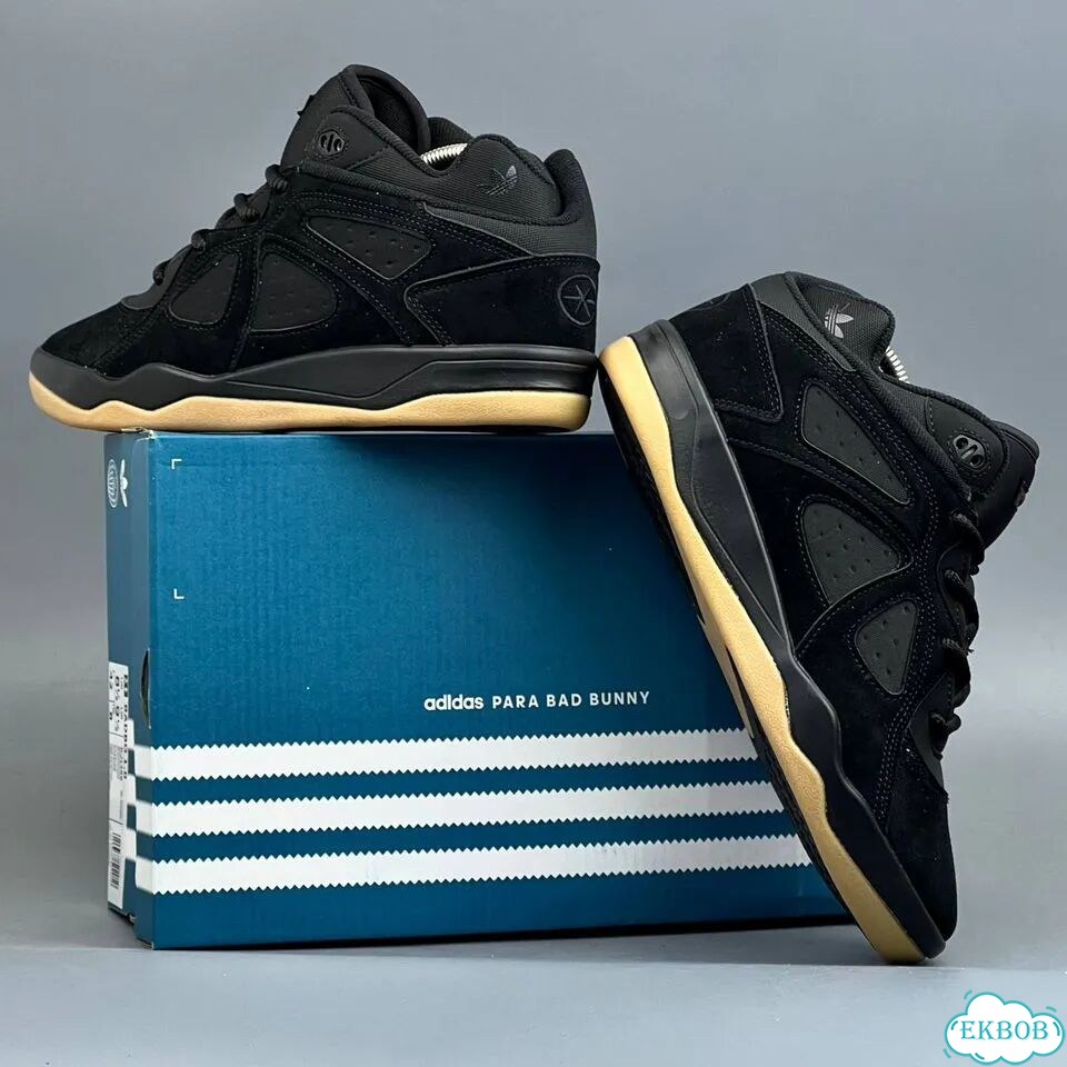 Adidas Bad Bunny Forum Low Black Beige фото 6