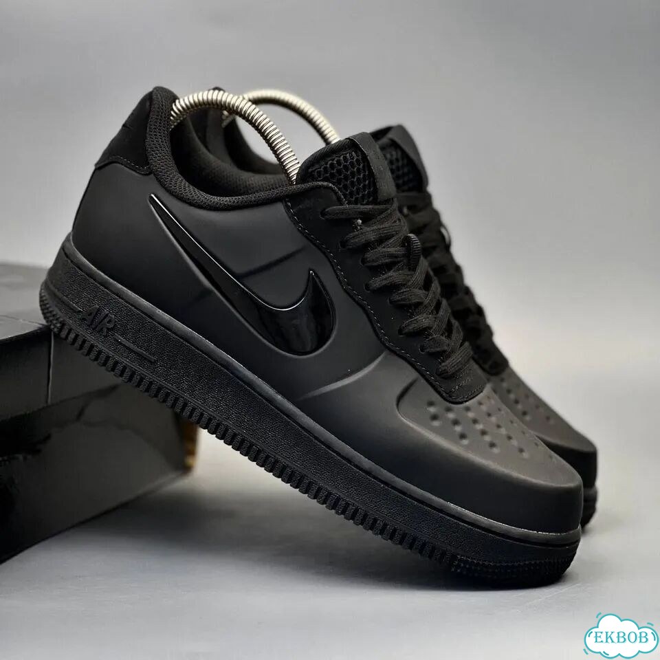 Nike Air Force 1 Foamposite Black фото 1