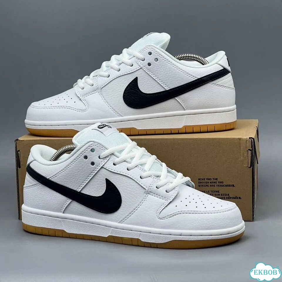 Nike Dunk SB Low Pro QS Black White фото 2