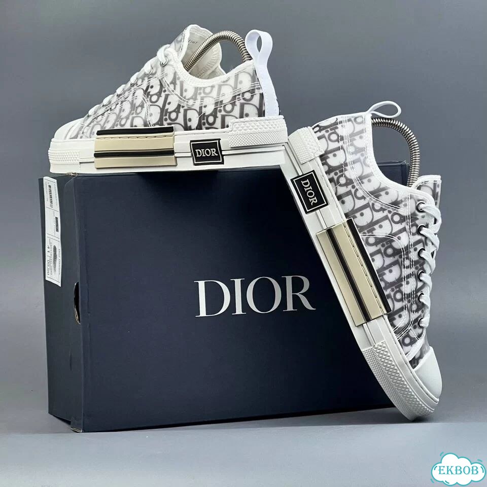 Dior Dior Oblique B23 Low White Grey фото 5