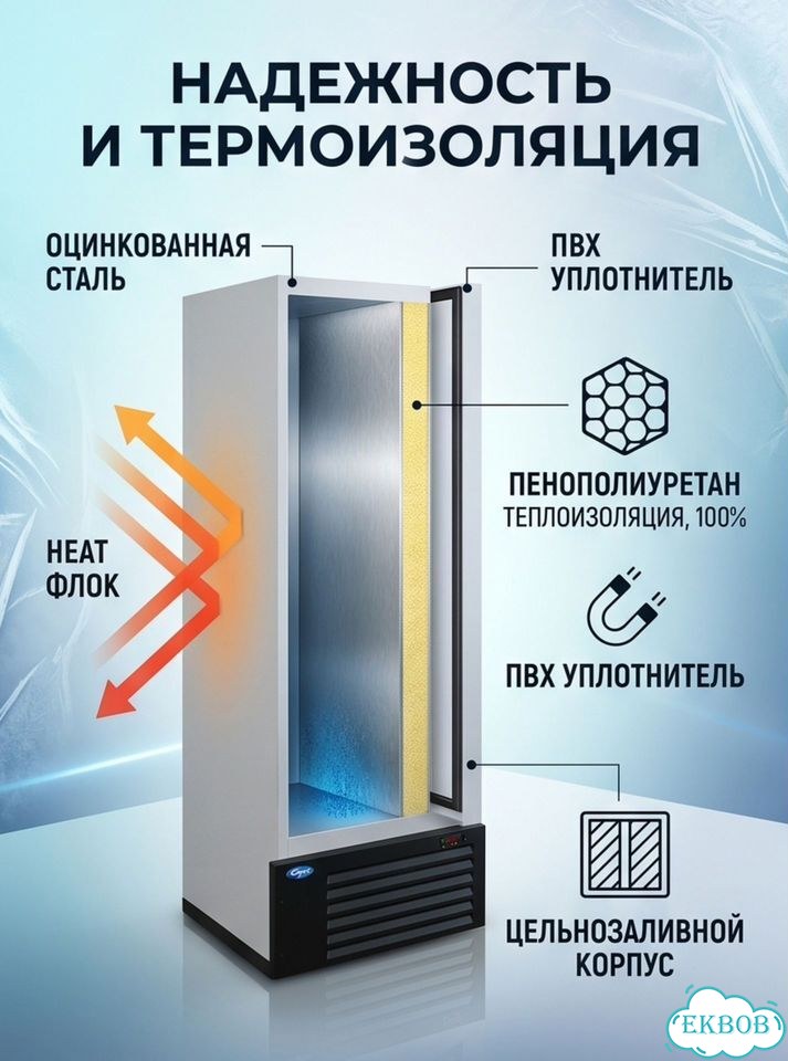 Морозильный шкаф 500 литров новый фото 3