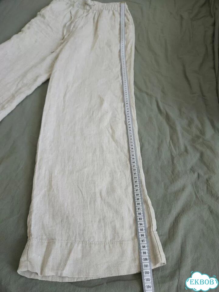Брюки, штаны H&M, лен 100%, размер xs-s, 40-42 фото 6