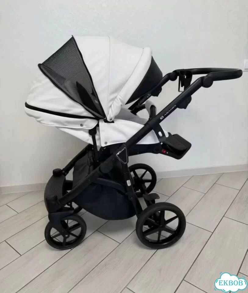Коляска Adamex Bibione 3в1 экокожа фото 7