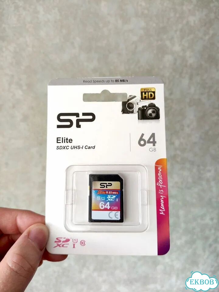 64GB sdxc Silicon Power Elite Карта памяти фото 1