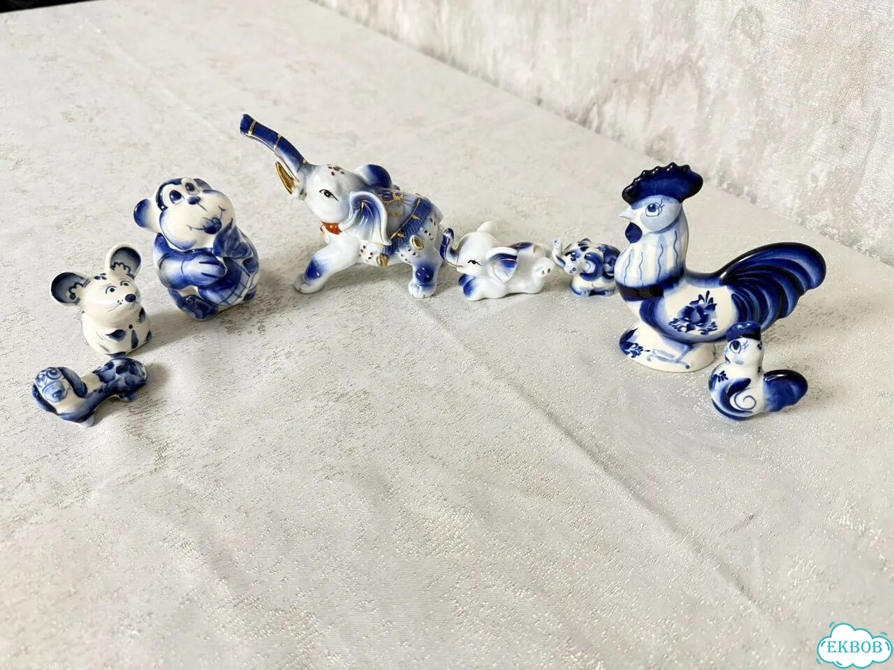 Гжель фигурки статуэтки фото 5