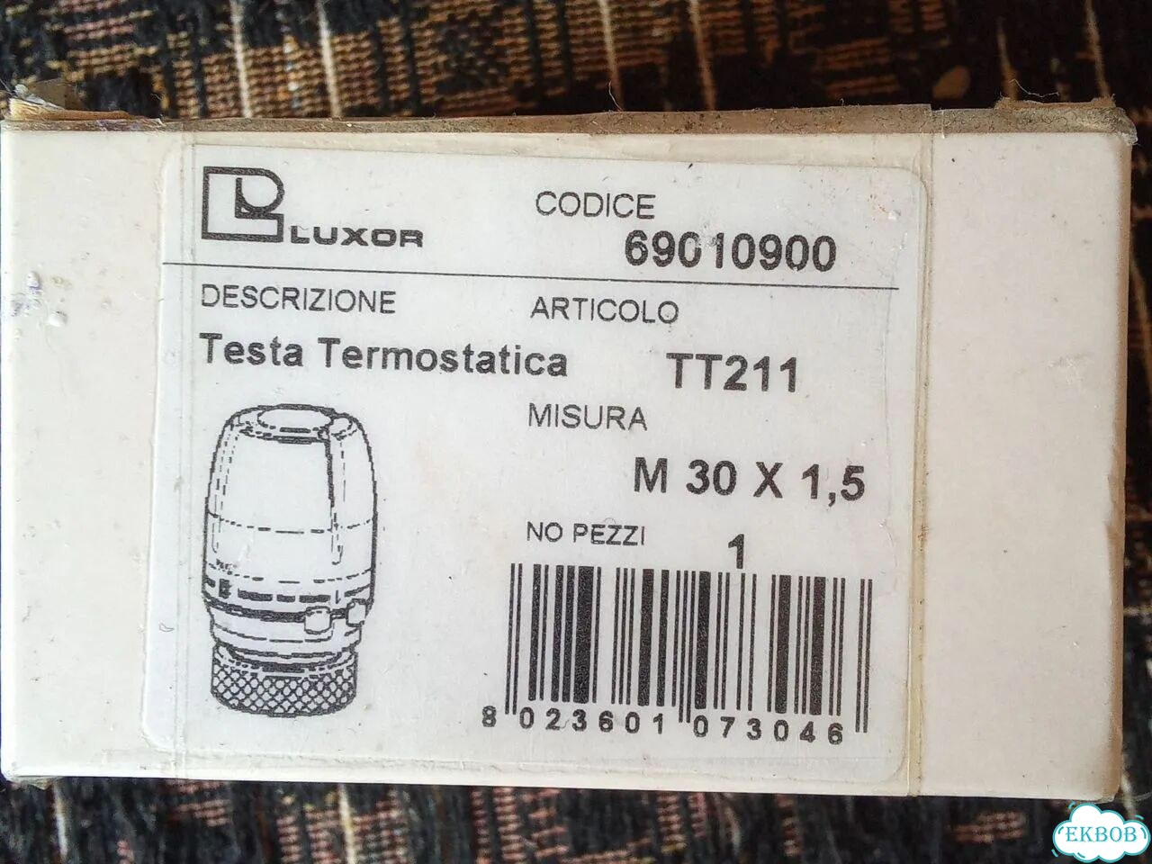 Термостатическая головка Luxor TT211 M301,5 фото 1