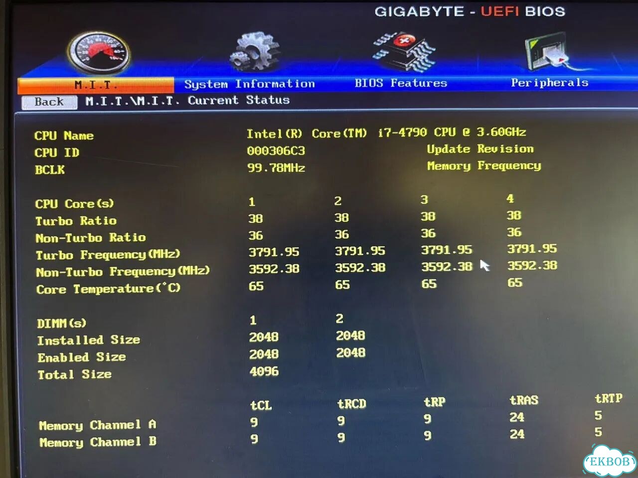 Мощный процессор Intel Core i7 4790 4/8 3.60Ghz фото 4