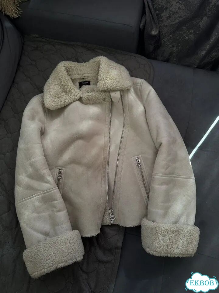 Дубленка авиатор bershka фото 4