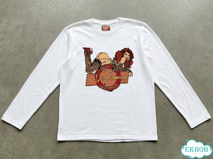 Лонгслив мужской белый Gallery Dept DOC johnson: toys 4 love streetwear vintage AC0139 фото 1