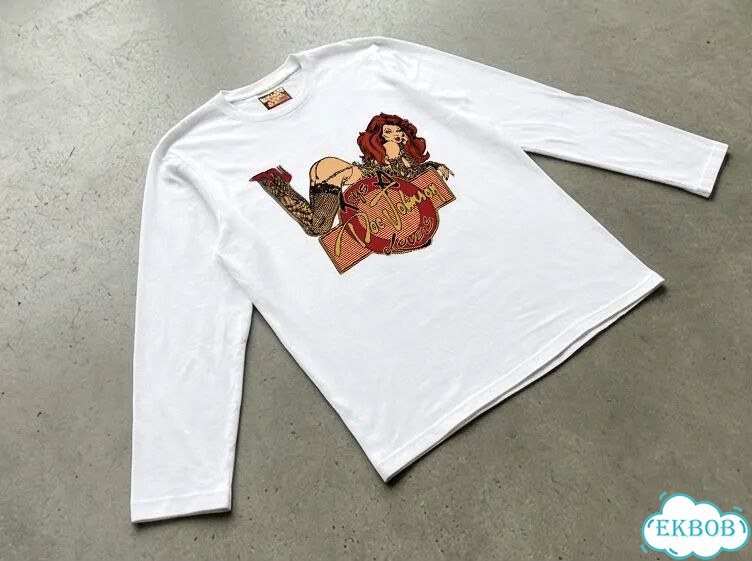 Лонгслив мужской белый Gallery Dept DOC johnson: toys 4 love streetwear vintage AC0139 фото 3