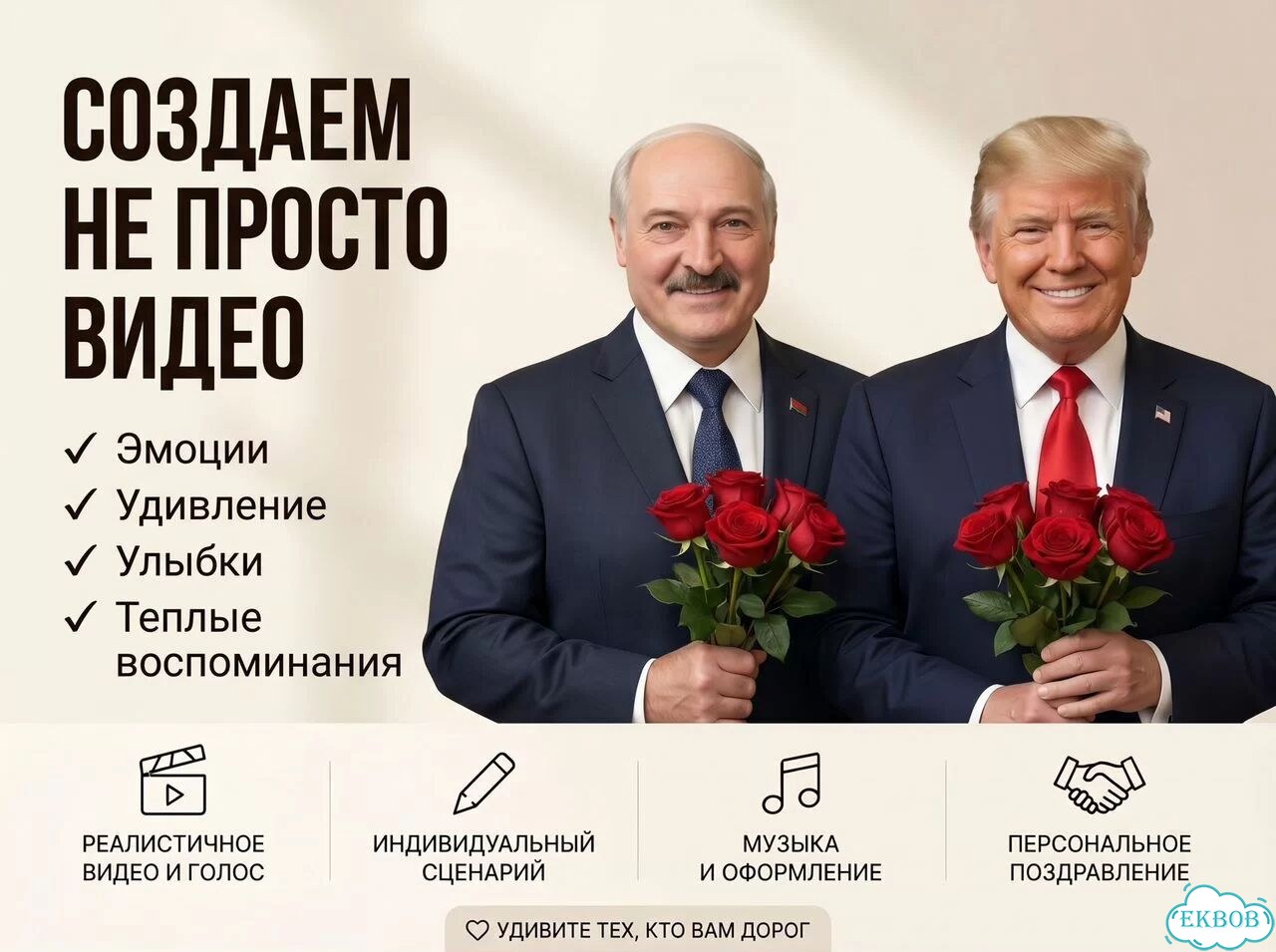 Видеопоздравление от звезд, героев и персонажей фото 4