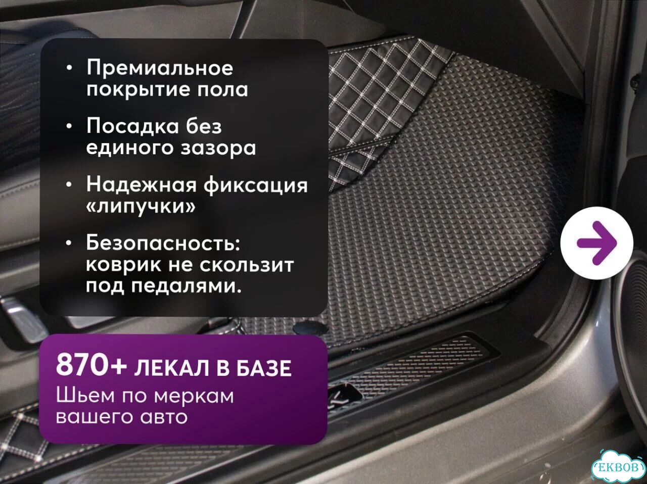 3D коврики из экокожи Toyota Land Cruiser 300 фото 10