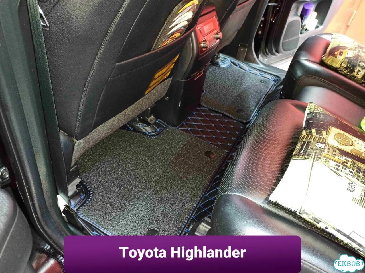 3D коврики из экокожи Toyota Highlander фото 1