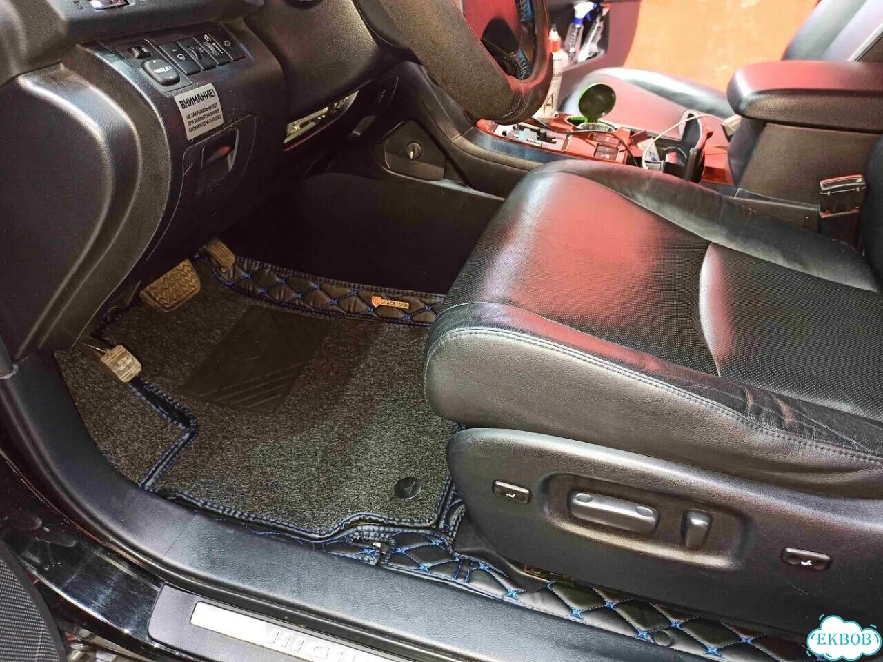 3D коврики из экокожи Toyota Highlander фото 3
