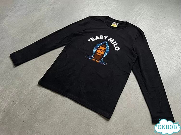 Лонгслив мужской Bape белый Baby Milo streetwear vintage AC0121 фото 2