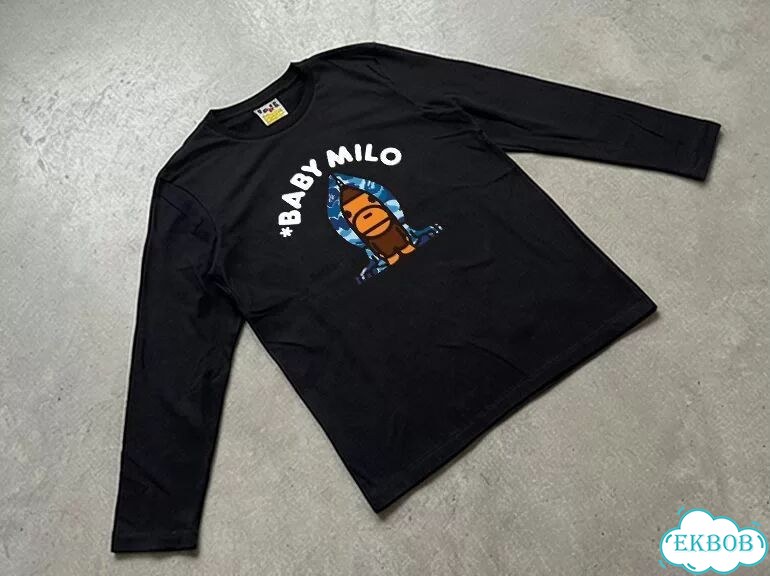 Лонгслив мужской Bape белый Baby Milo streetwear vintage AC0121 фото 3