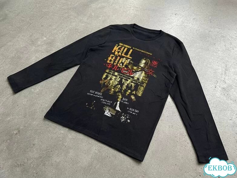 Лонгслив мужской черный Kill Bill Убить Билла streetwear vintage AD0035 фото 2