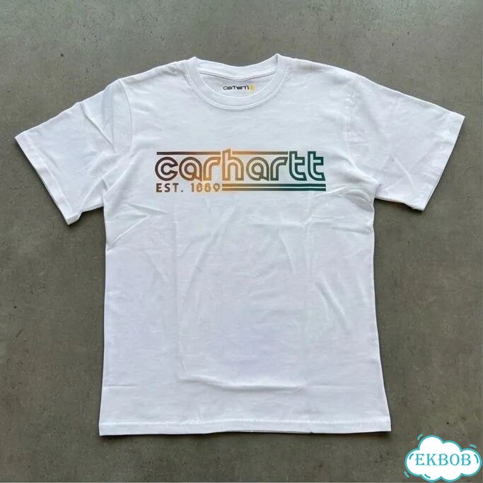 Футболка белая Carhartt 106538, Oat Milk streetwear vintage unisex DAC0046 фото 1