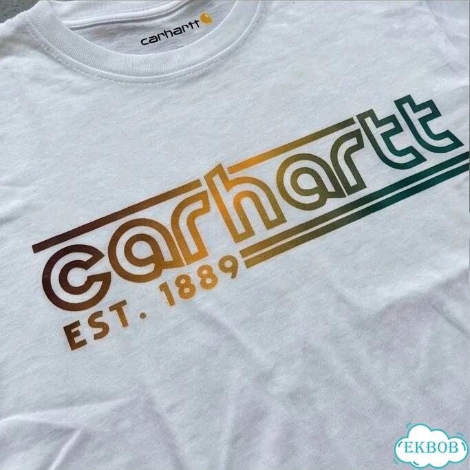 Футболка белая Carhartt 106538, Oat Milk streetwear vintage unisex DAC0046 фото 3
