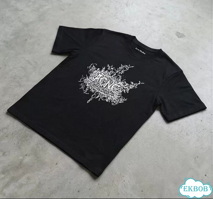 Футболка черная Acne Studios SS26 streetwear vintage unisex DAC0082 фото 2