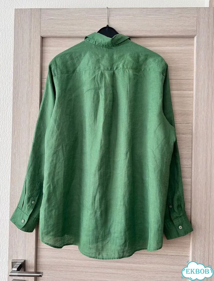 Рубашка Uniqlo 100% лён фото 3