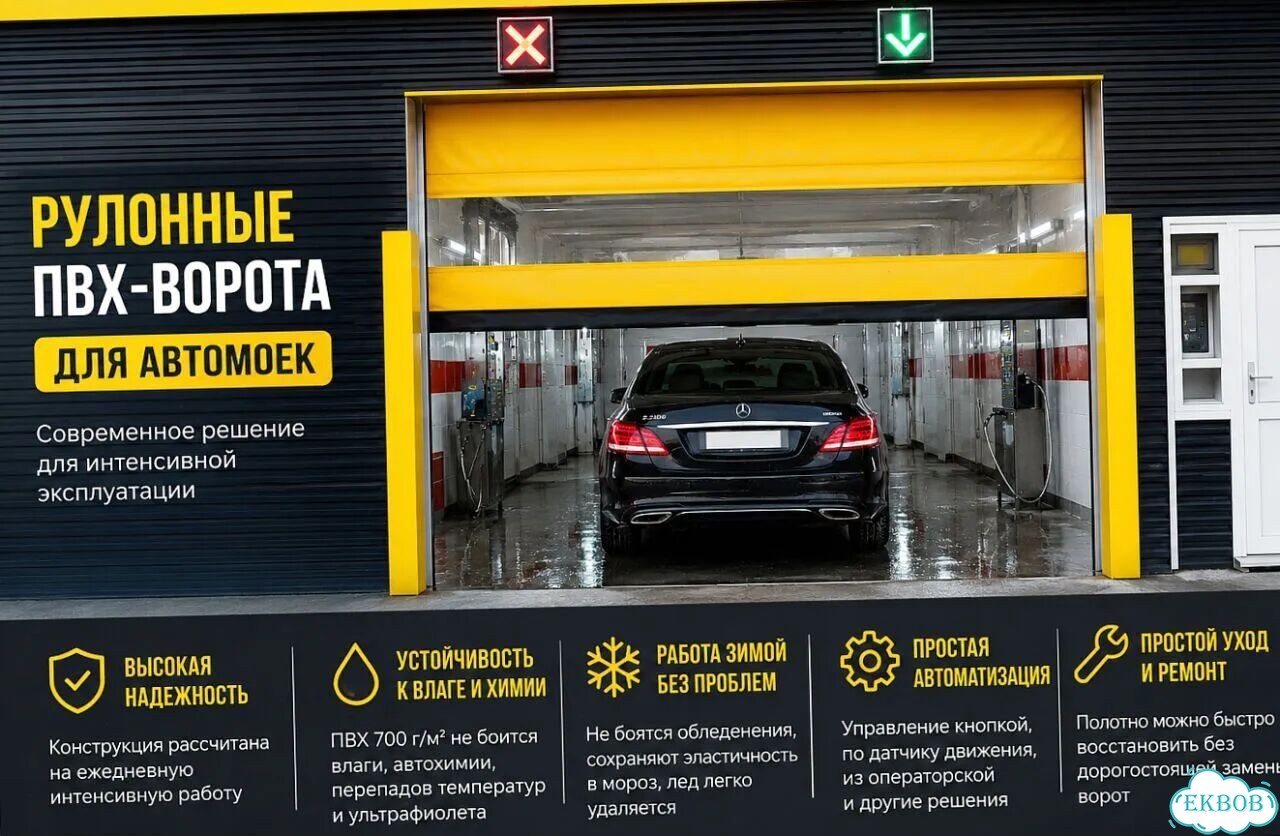 Автоматические рулонные ворота фото 1