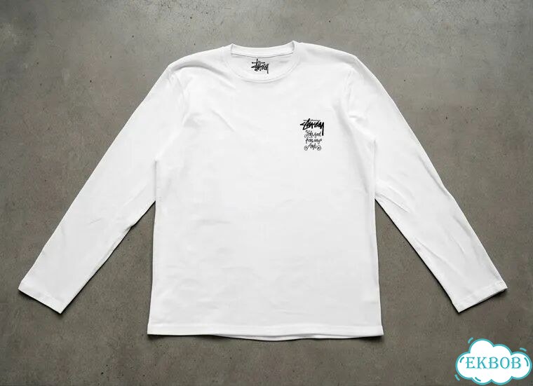 Лонгслив мужской Stussy белый SS26 Amerin Street Retro Chemistry Logo streetwear vintage AC0229 фото 2
