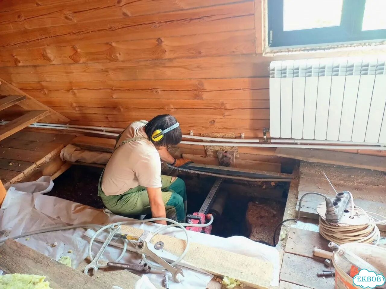 Ремонт полов Ремонт венцов Замена венцов Поднять дом фото 4