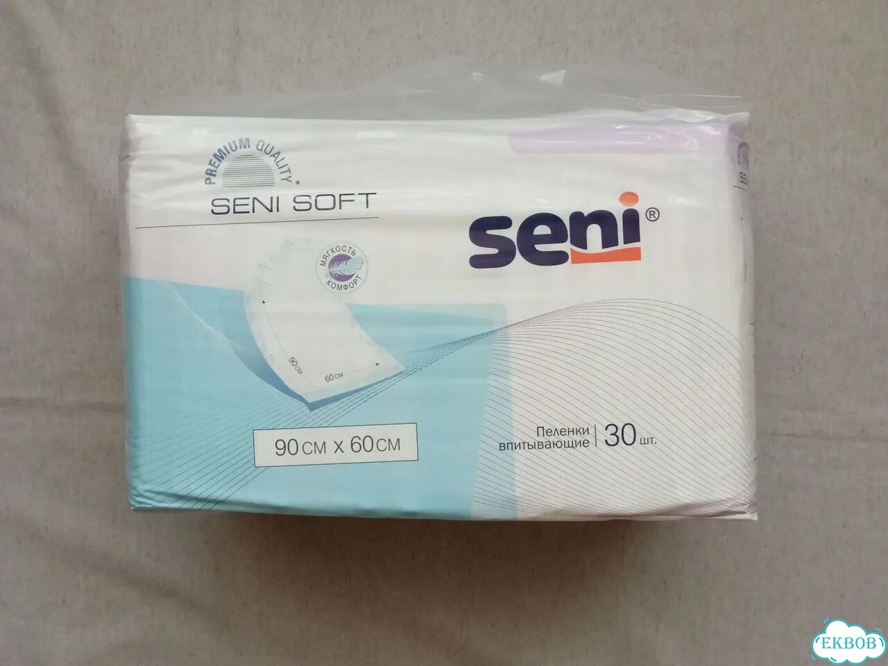 Пеленки seni одноразовые 60х90 30 штук фото 1