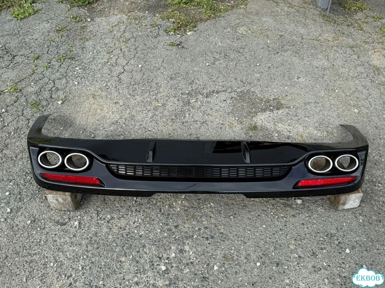 Накладка на задний бампер kia stinger фото 1