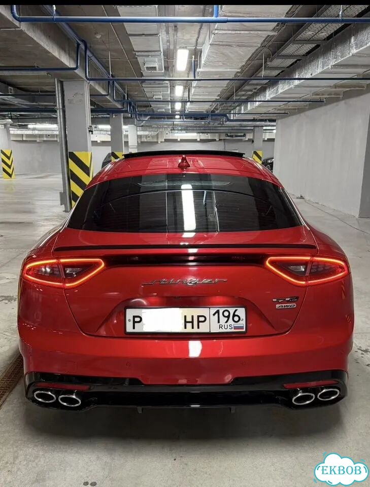 Накладка на задний бампер kia stinger фото 3