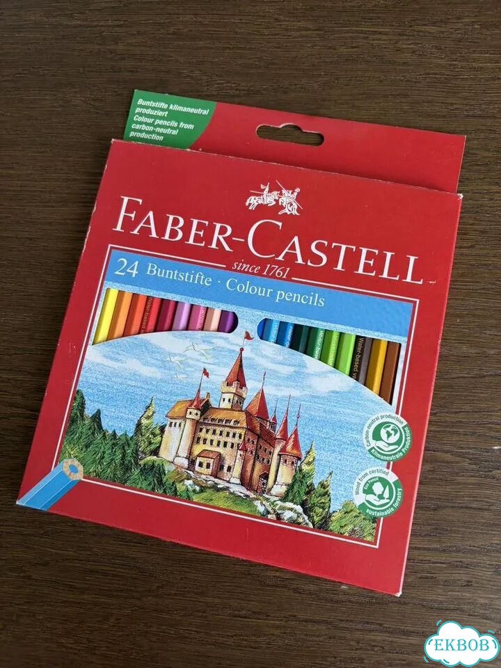 Карандаши цветные Faber-Castell набор 24 цвета фото 1