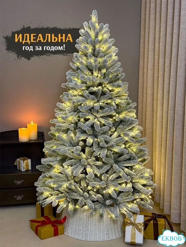 Елка искусственная литая 180 фото 7