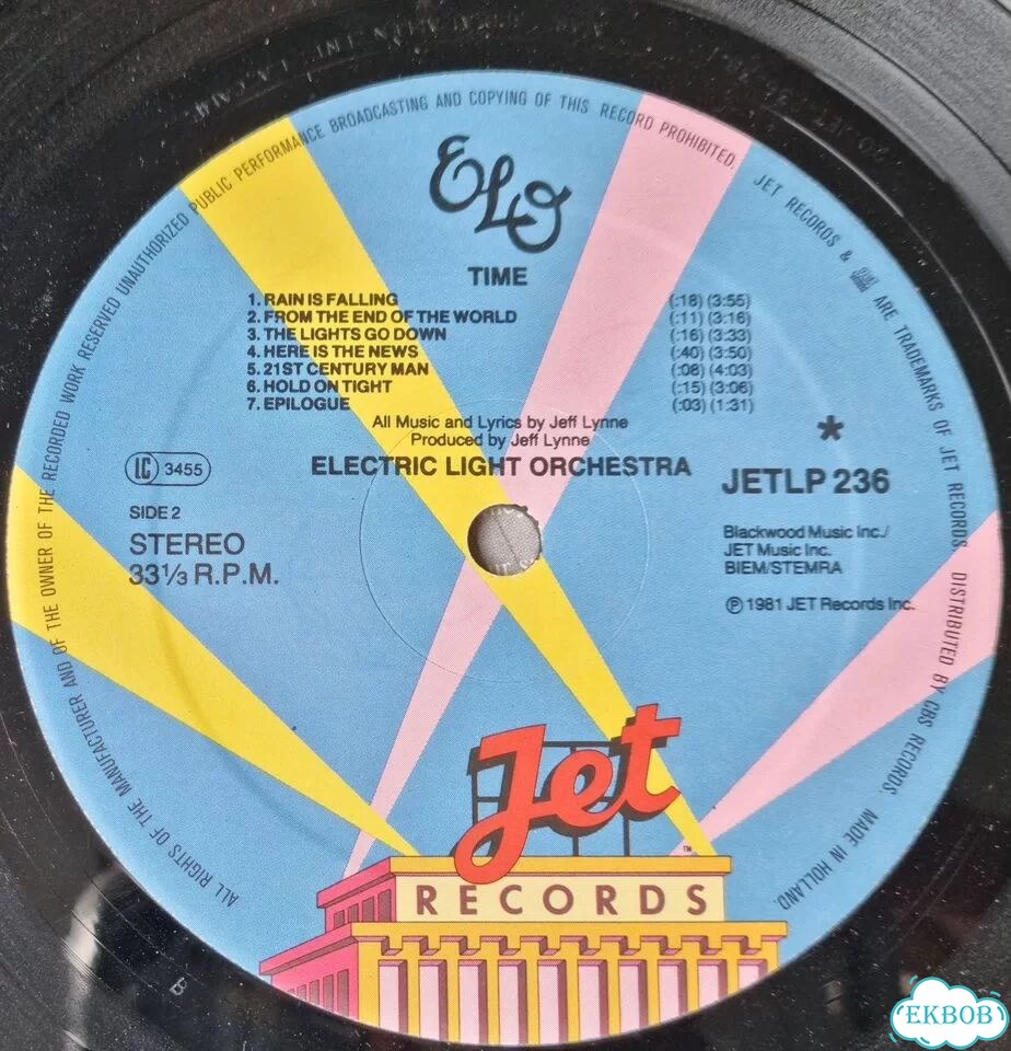 ELO - time-Electric light orchestra/ 1981 holland фото 4