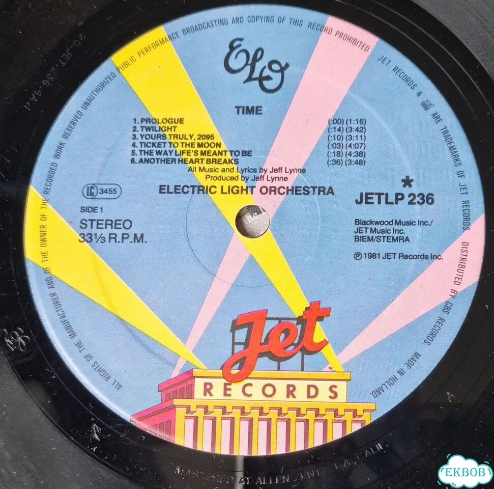 ELO - time-Electric light orchestra/ 1981 holland фото 5