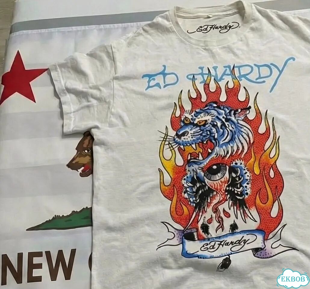 Футболка Ed Hardy Mad Tiger архив (на руках) фото 9