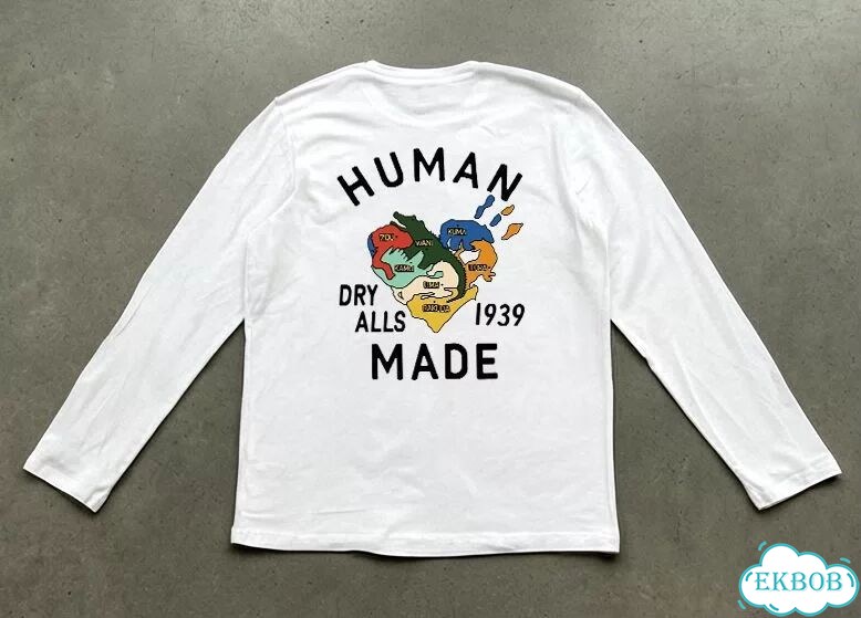 Лонгслив белый Human Made Dry Alls streetwear vintage unisex DAC0100 фото 1