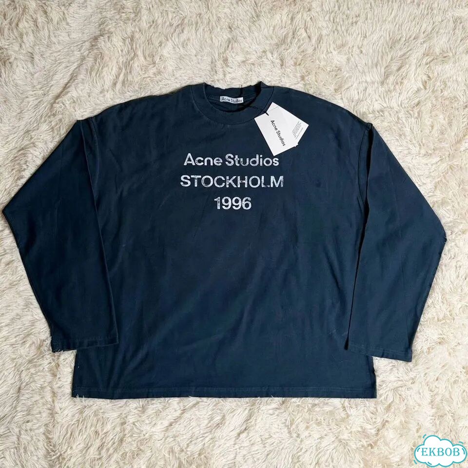Acne Studios лонгслив темно-синий фото 4