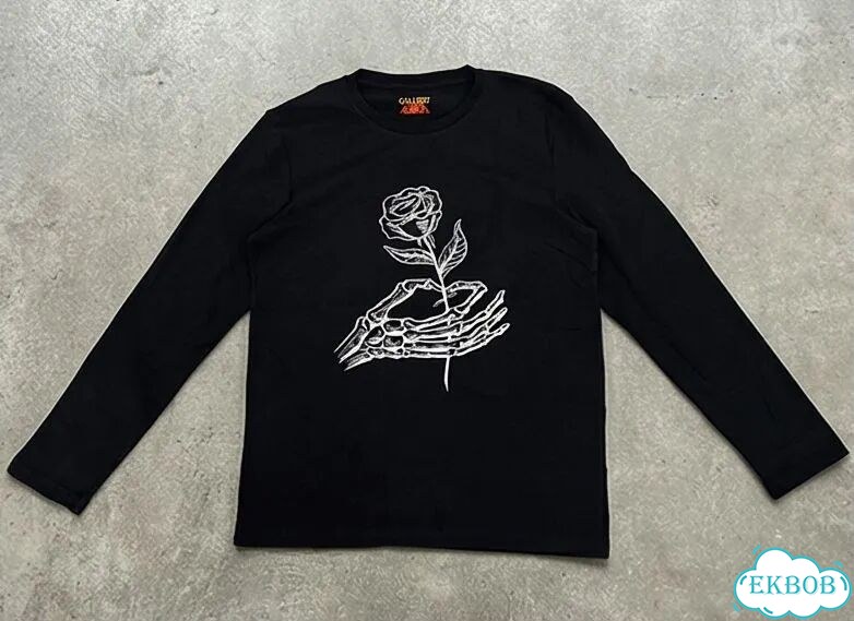 Лонгслив мужской черный Gallery Dept Skeleton Beach streetwear vintage AC0140 фото 1