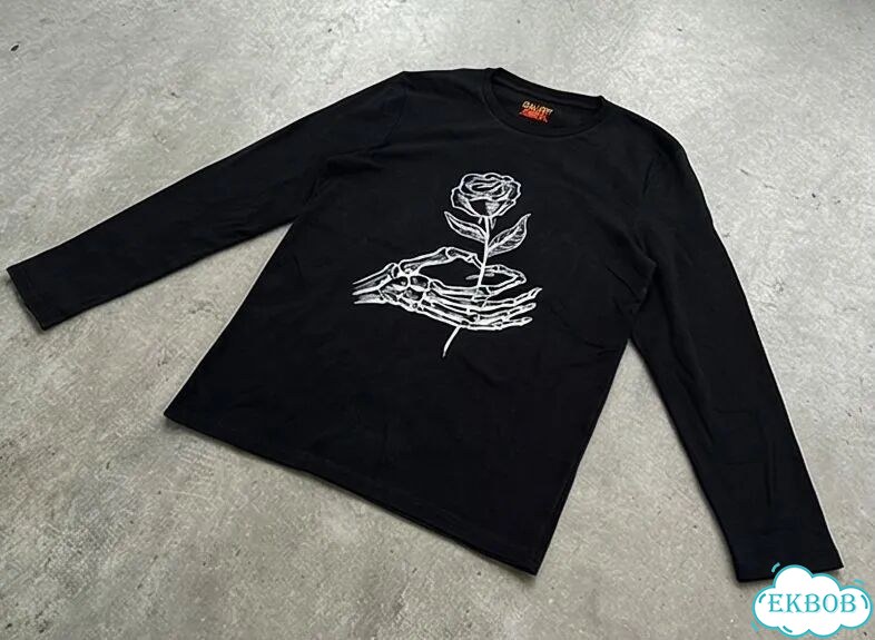 Лонгслив мужской черный Gallery Dept Skeleton Beach streetwear vintage AC0140 фото 3