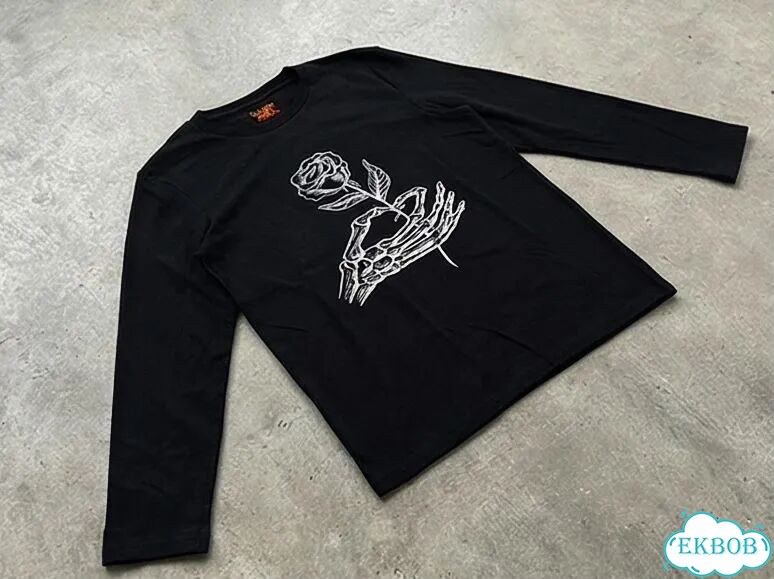 Лонгслив мужской черный Gallery Dept Skeleton Beach streetwear vintage AC0140 фото 5