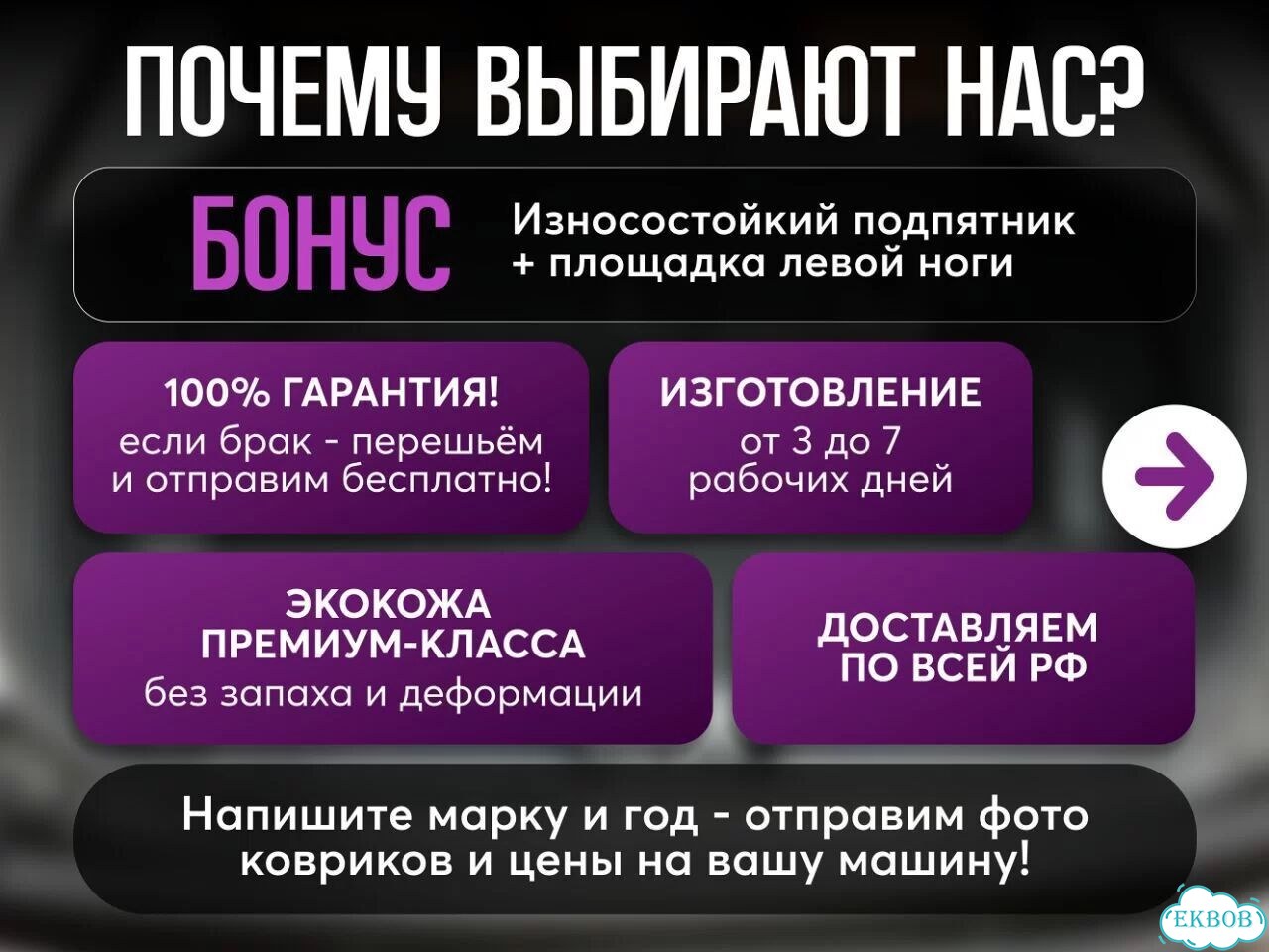 3D коврики из экокожи baic фото 10